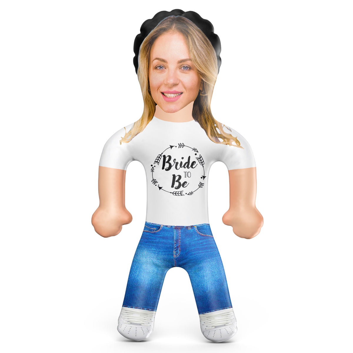 Bride To Be Circle Print Tee Blow Up Doll