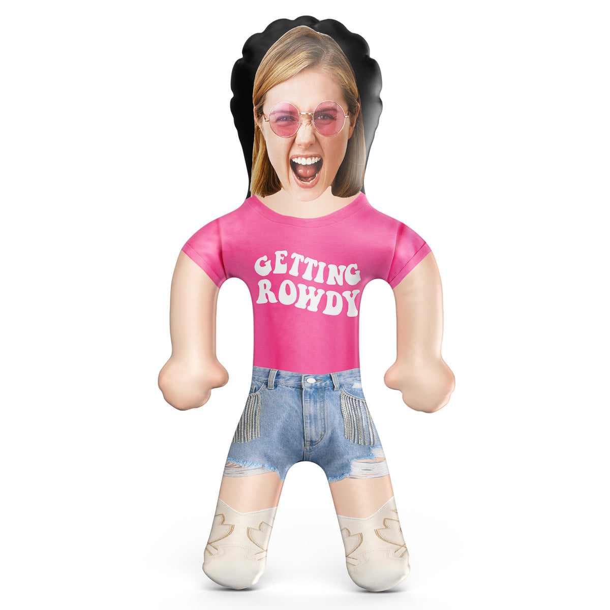 Getting Rowdy Cowboy Boots Blow Up Doll