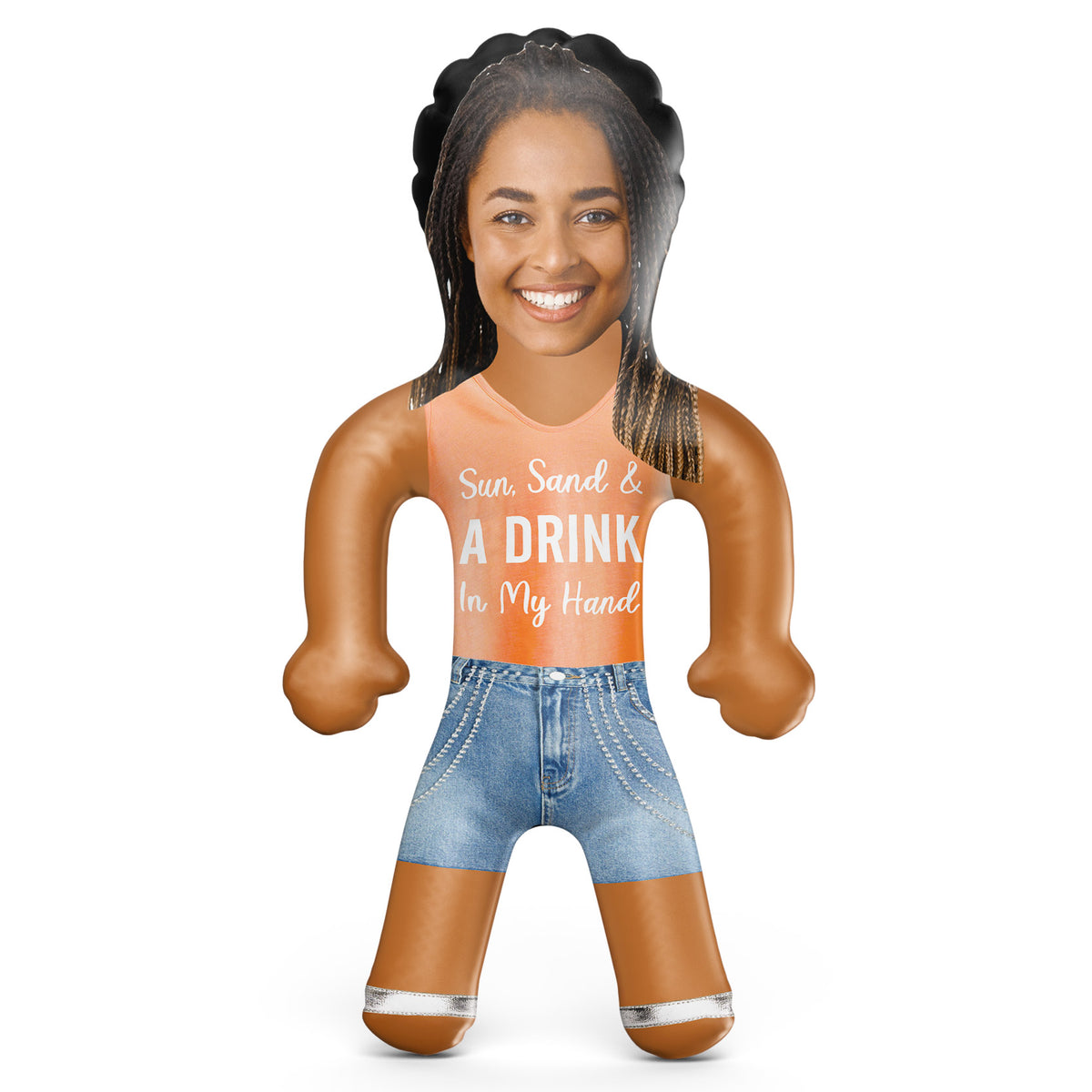 Sun, Sand & A Drink In My Hand Blow Up Doll