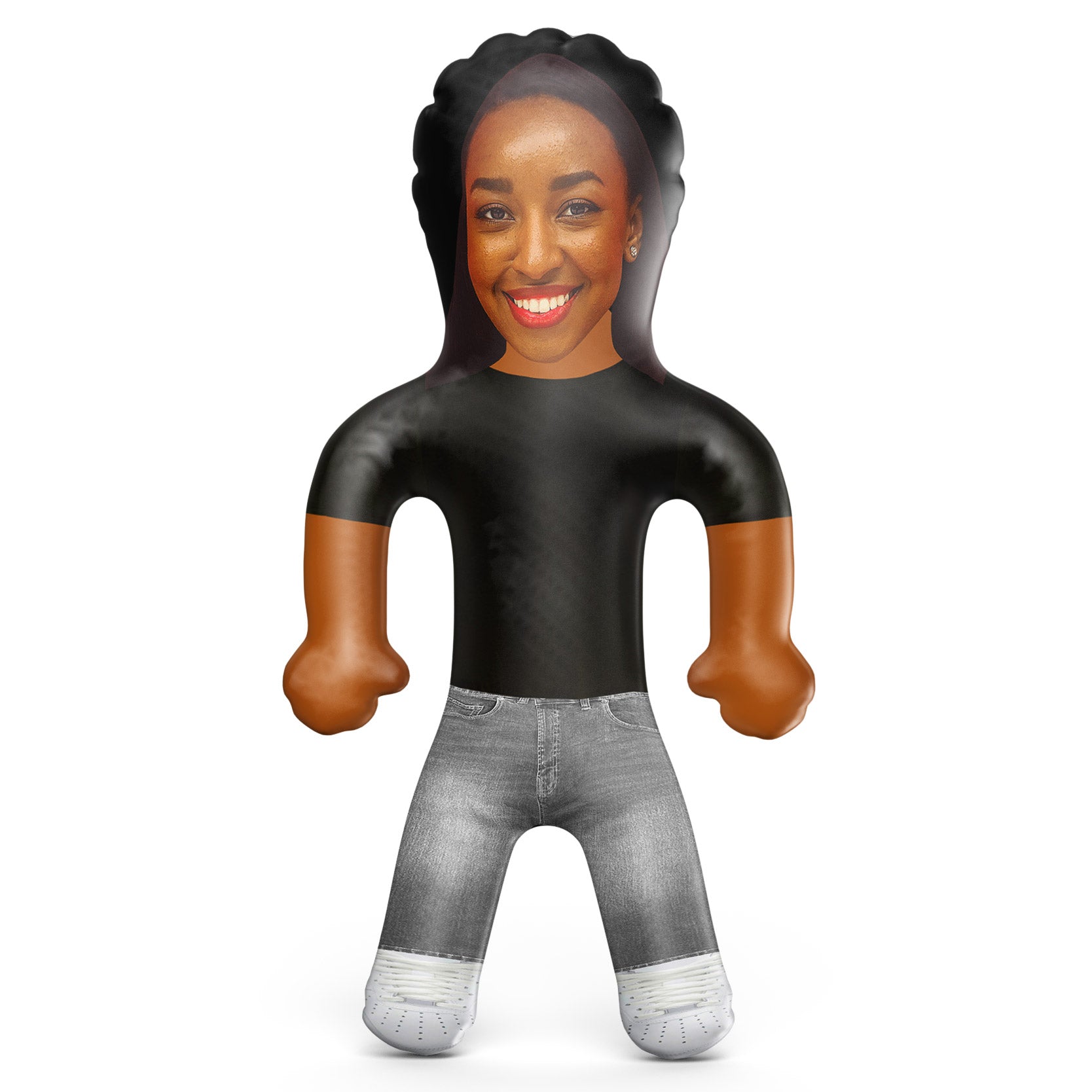 Black T and Grey Jeans Blow Up Doll