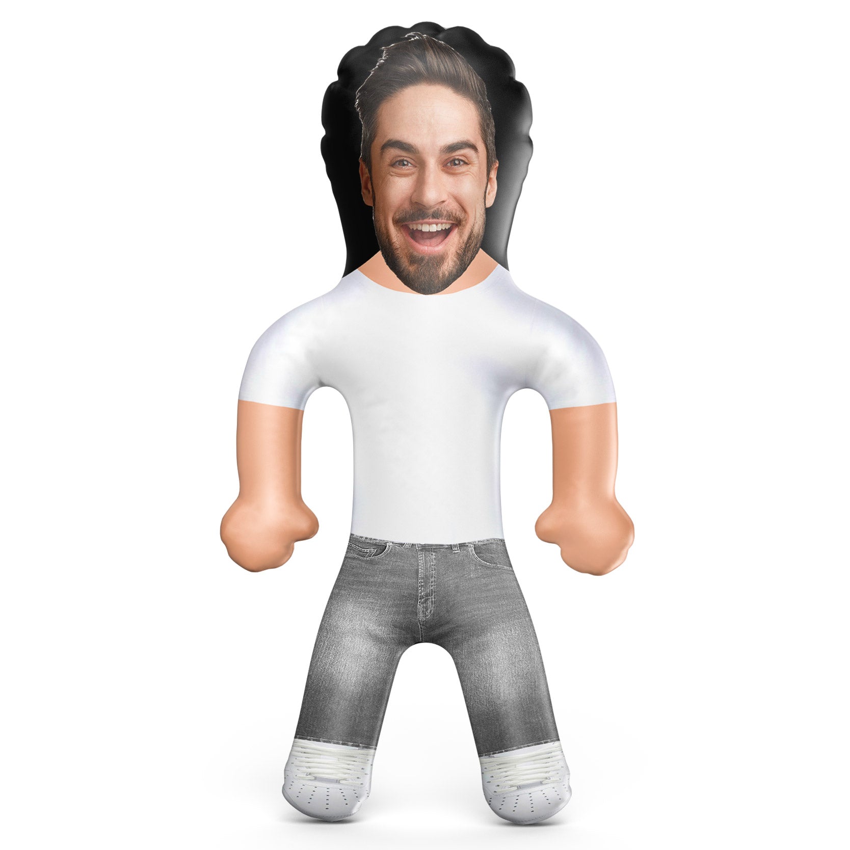 White T and Grey Jeans Blow Up Doll