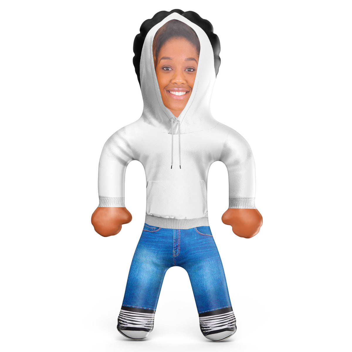 White Hoodie Blow Up Doll