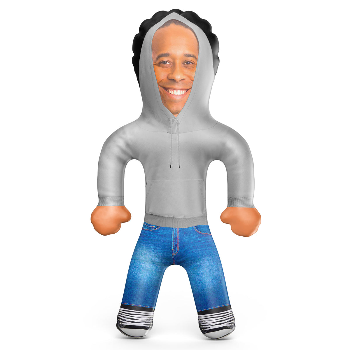 Grey Hoodie Blow Up Doll