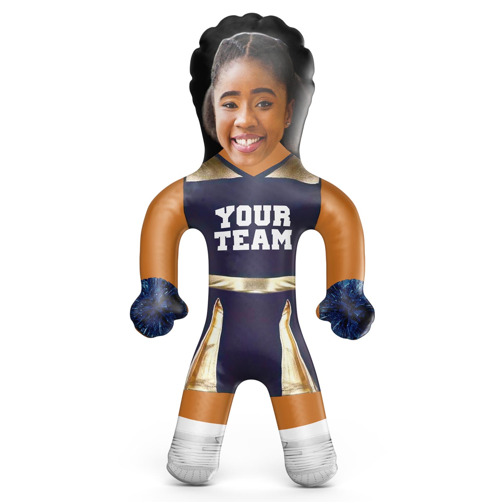Your Team Cheerleader Navy Blow Up Doll