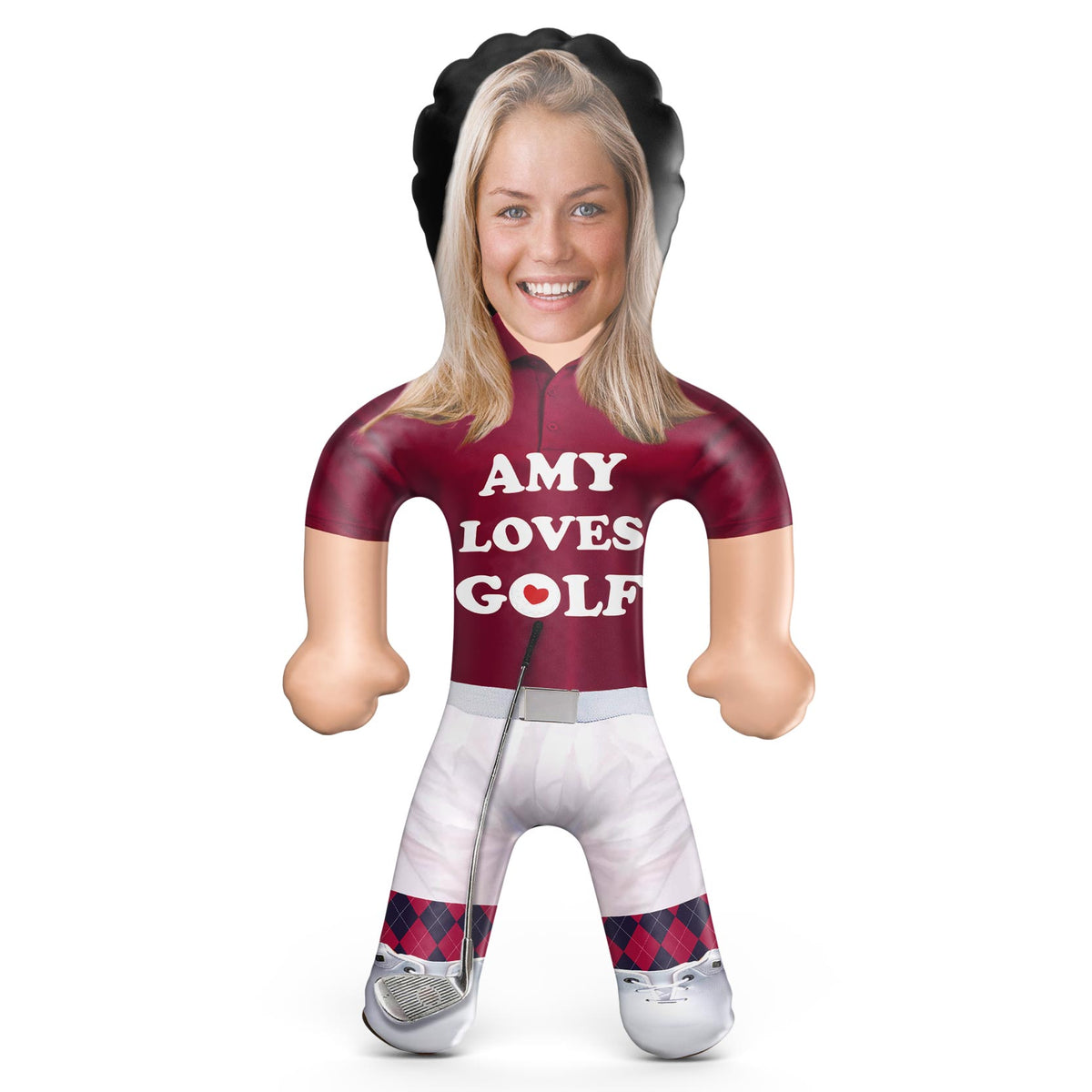 *Your Name* Loves Golf Blow Up Doll