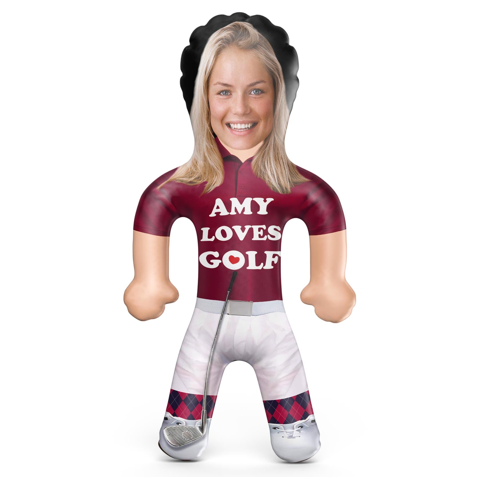 *Your Name* Loves Golf Blow Up Doll