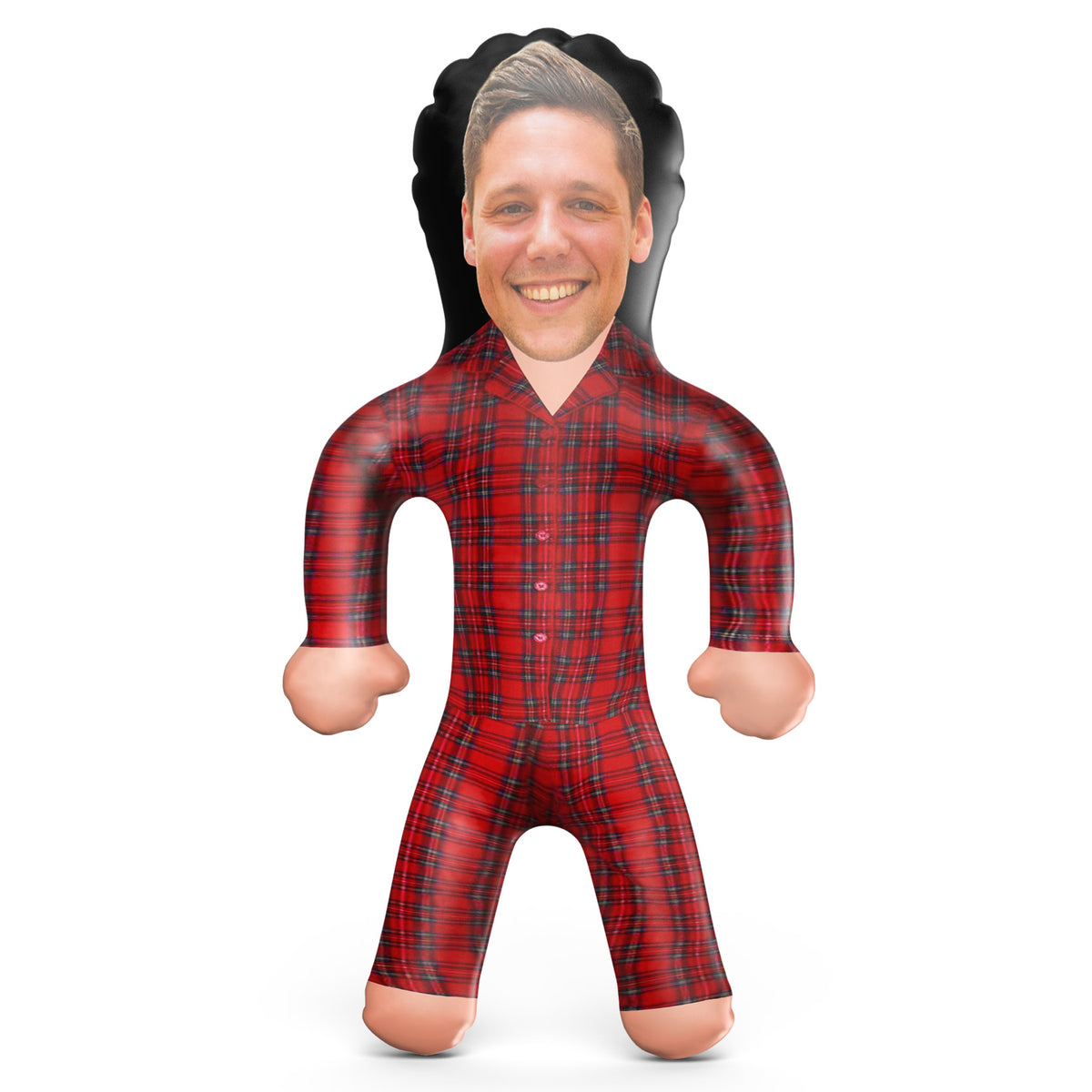 Red Tartan Pyjama Set Blow Up Doll