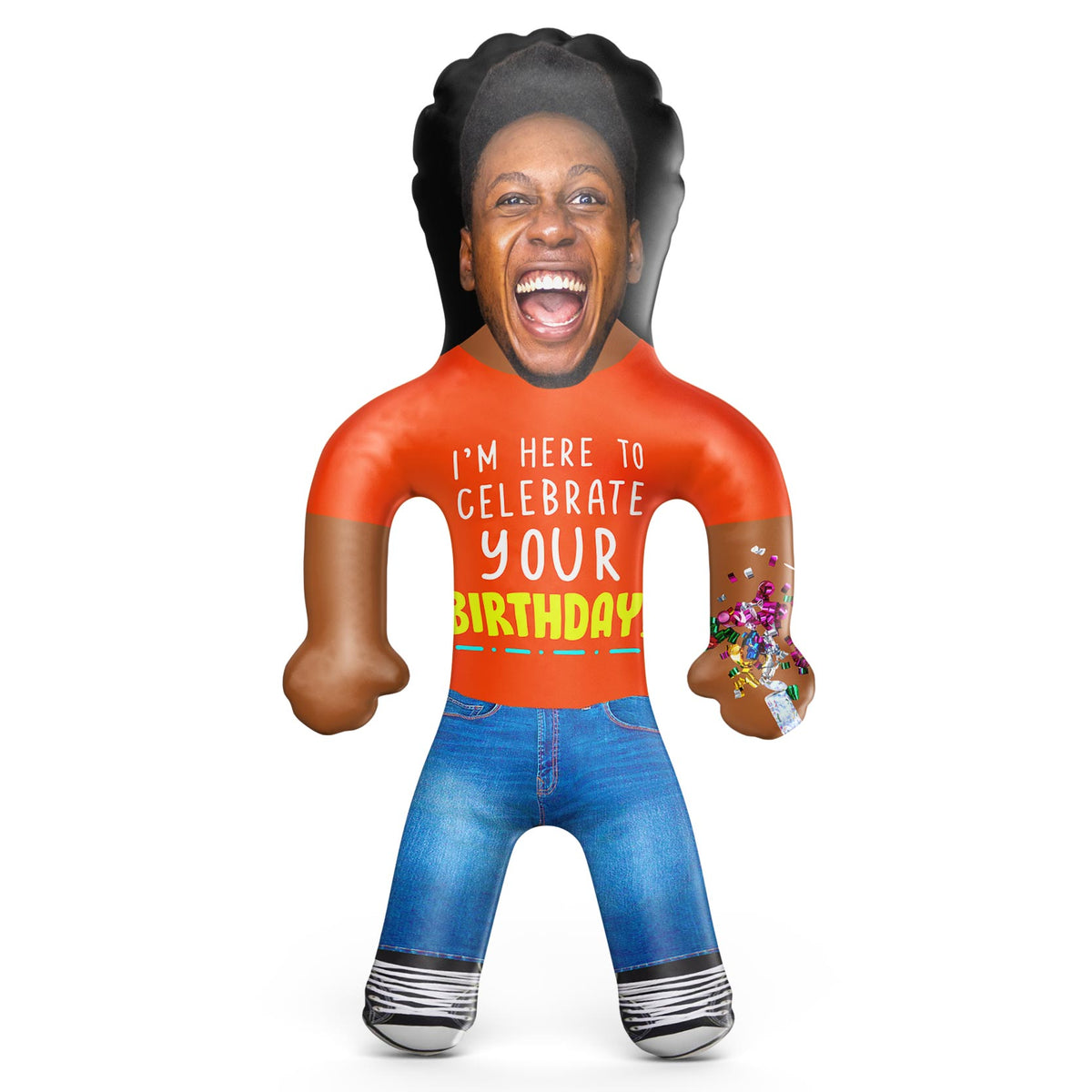 I'm Here To Celebrate Your Birthday! Blow Up Doll