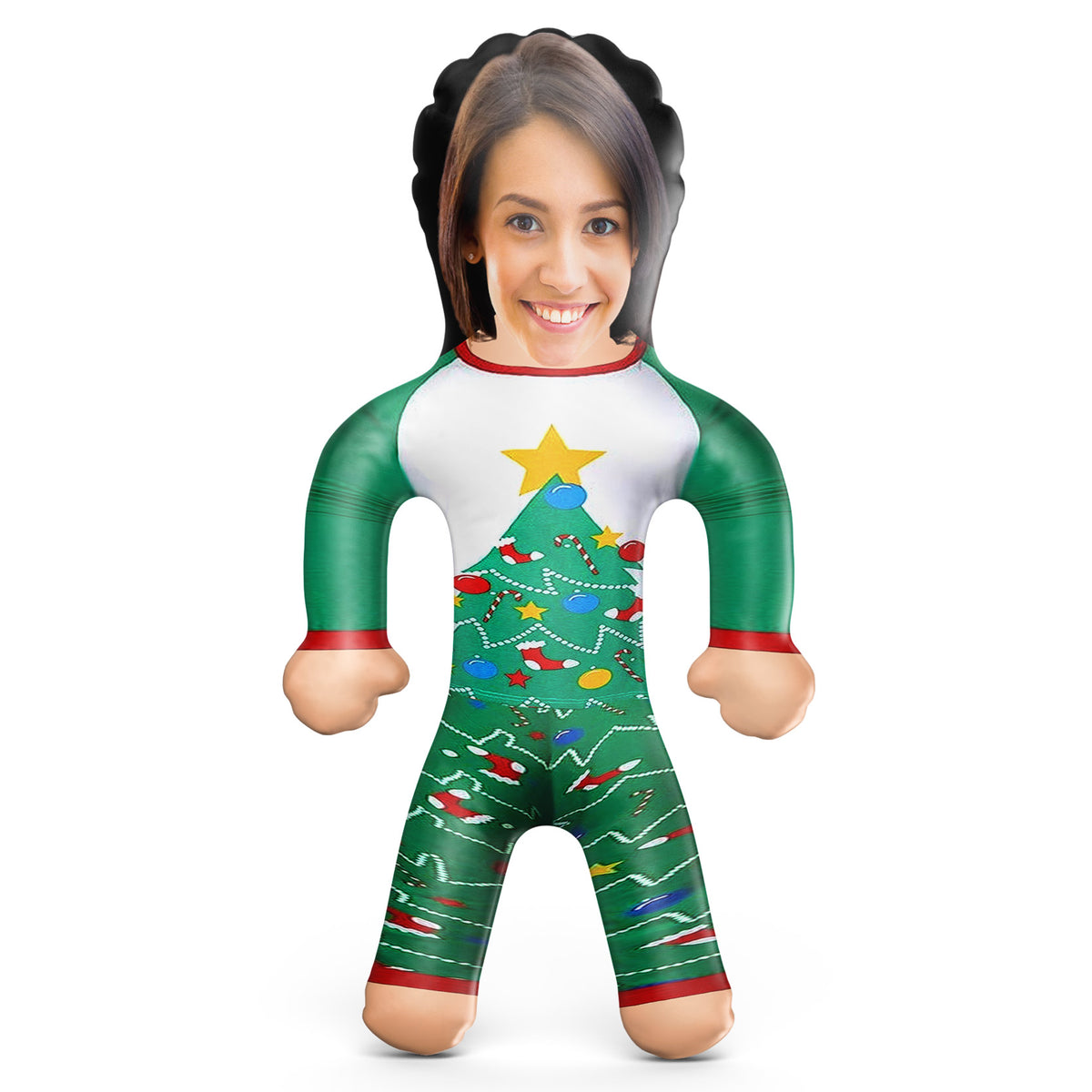 Green Christmas Pyjama Set Blow Up Doll