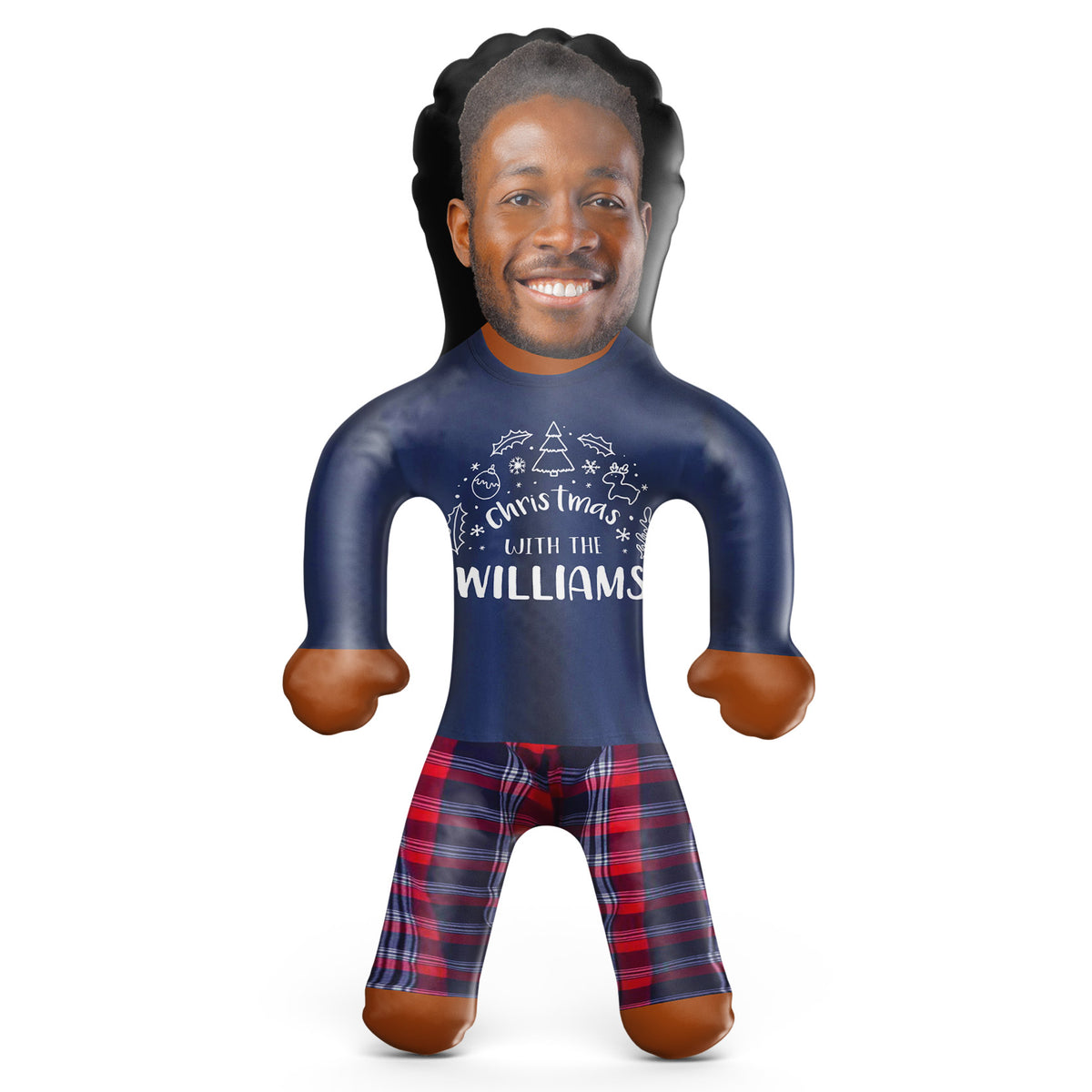Christmas With The *Your Surname* Pyjama Set Blow Up Doll