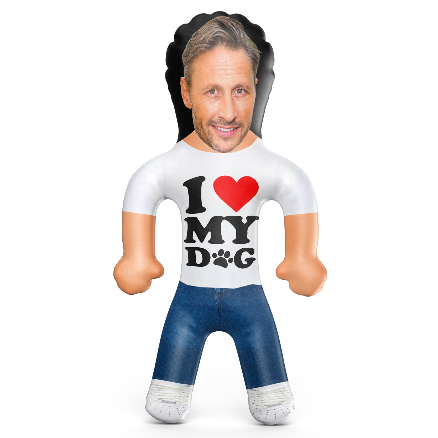 I Heart My Dog Blow Up Doll