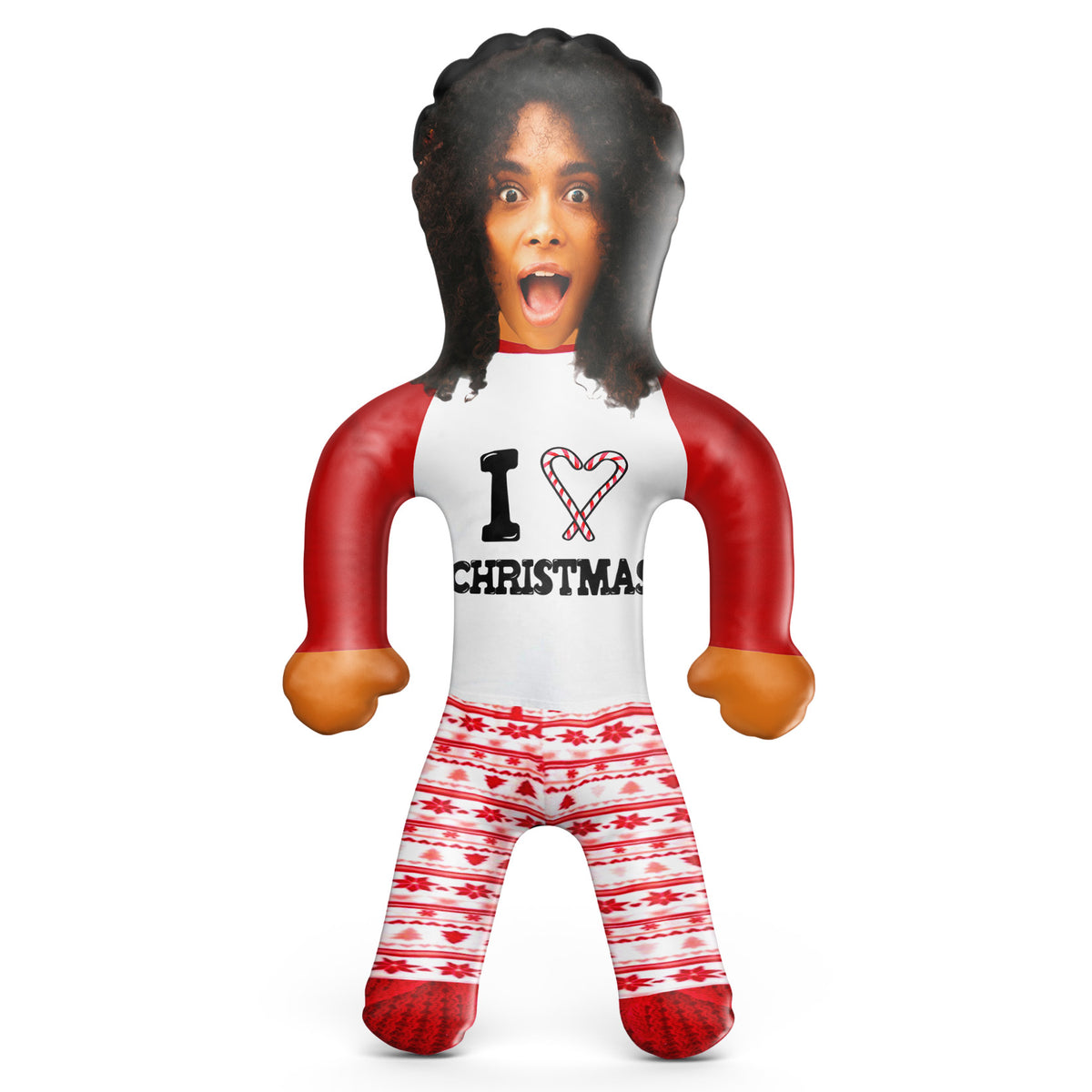 I Love Christmas Blow Up Doll