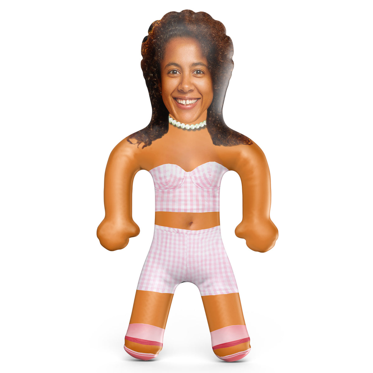 Pink Checkered Co-ord Blow Up Doll