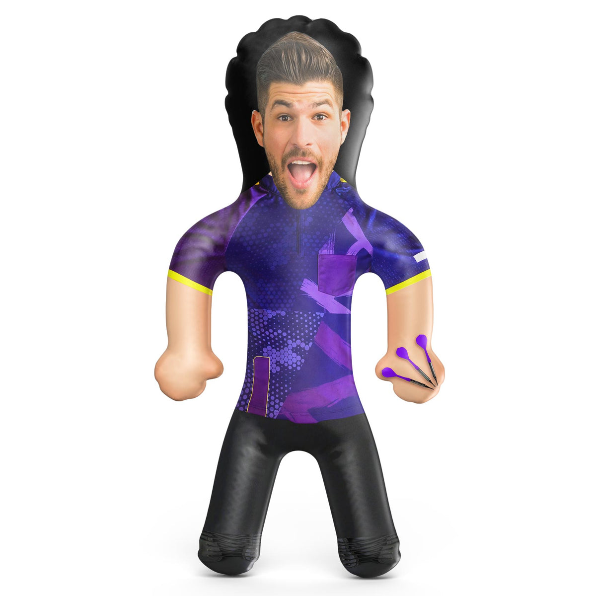 Darts Player Purple Shirt Blow Up Doll