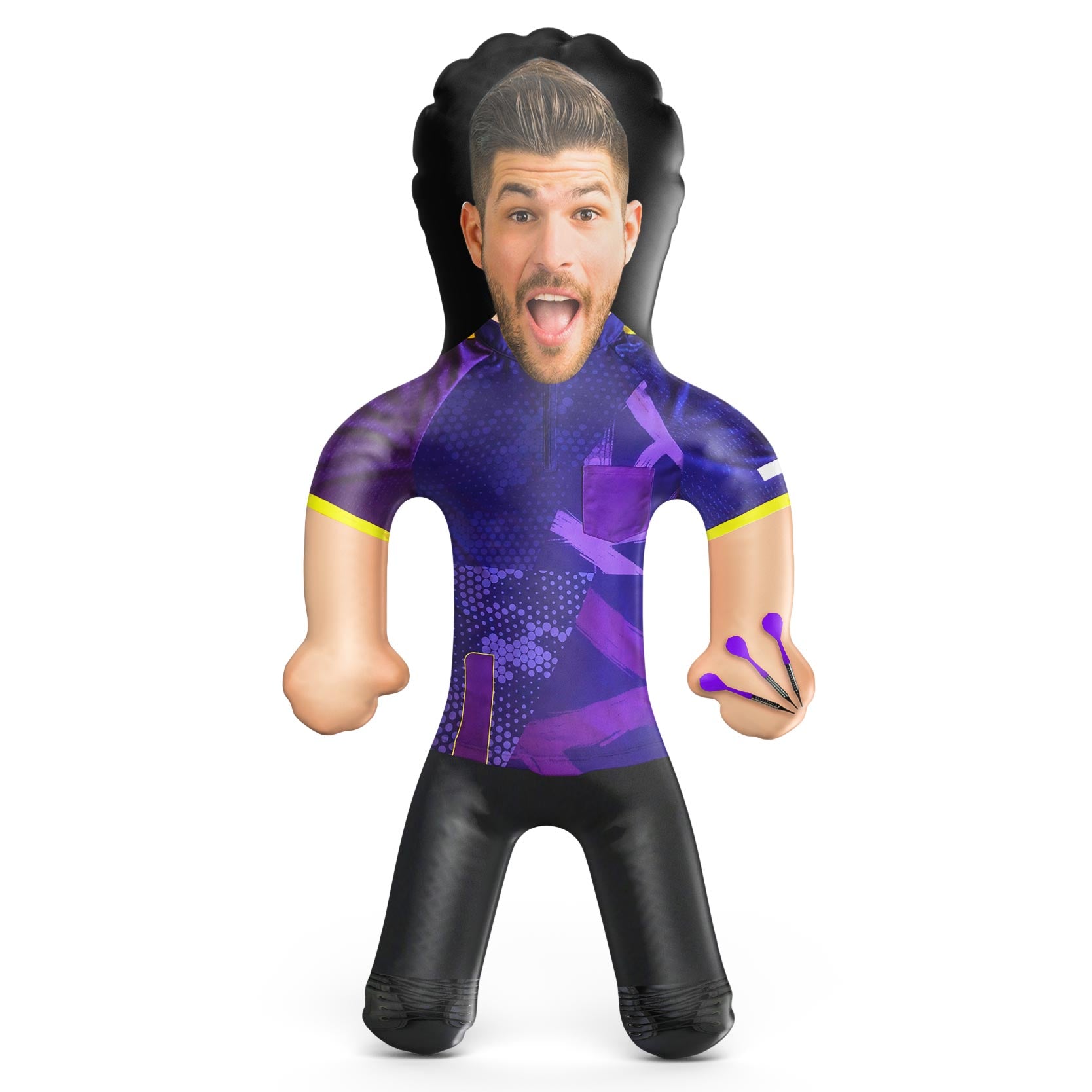 Darts Player Purple Shirt Blow Up Doll