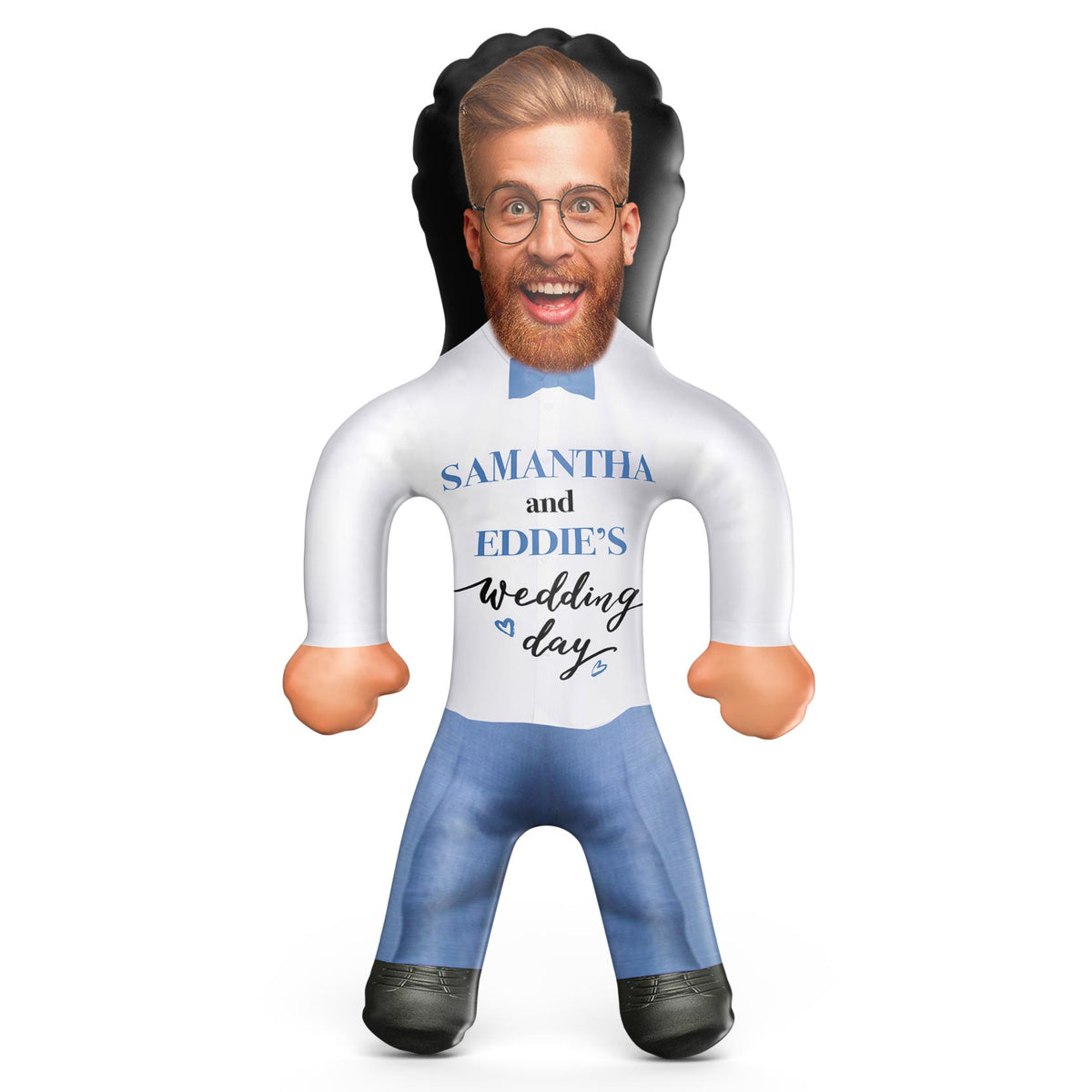 *Your Name's* Wedding Day Suit Blow Up Doll