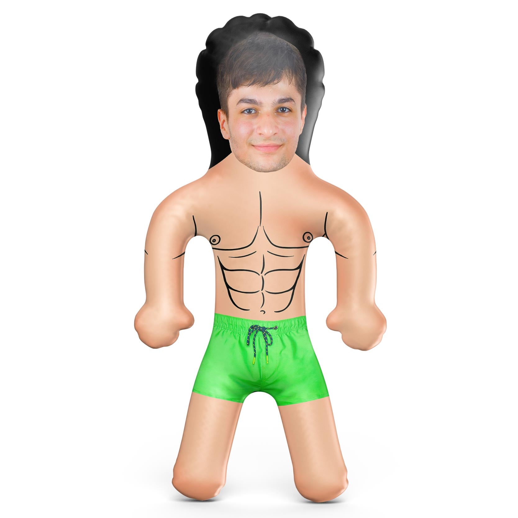 Muscle Guy Lime Trunks Blow Up Doll