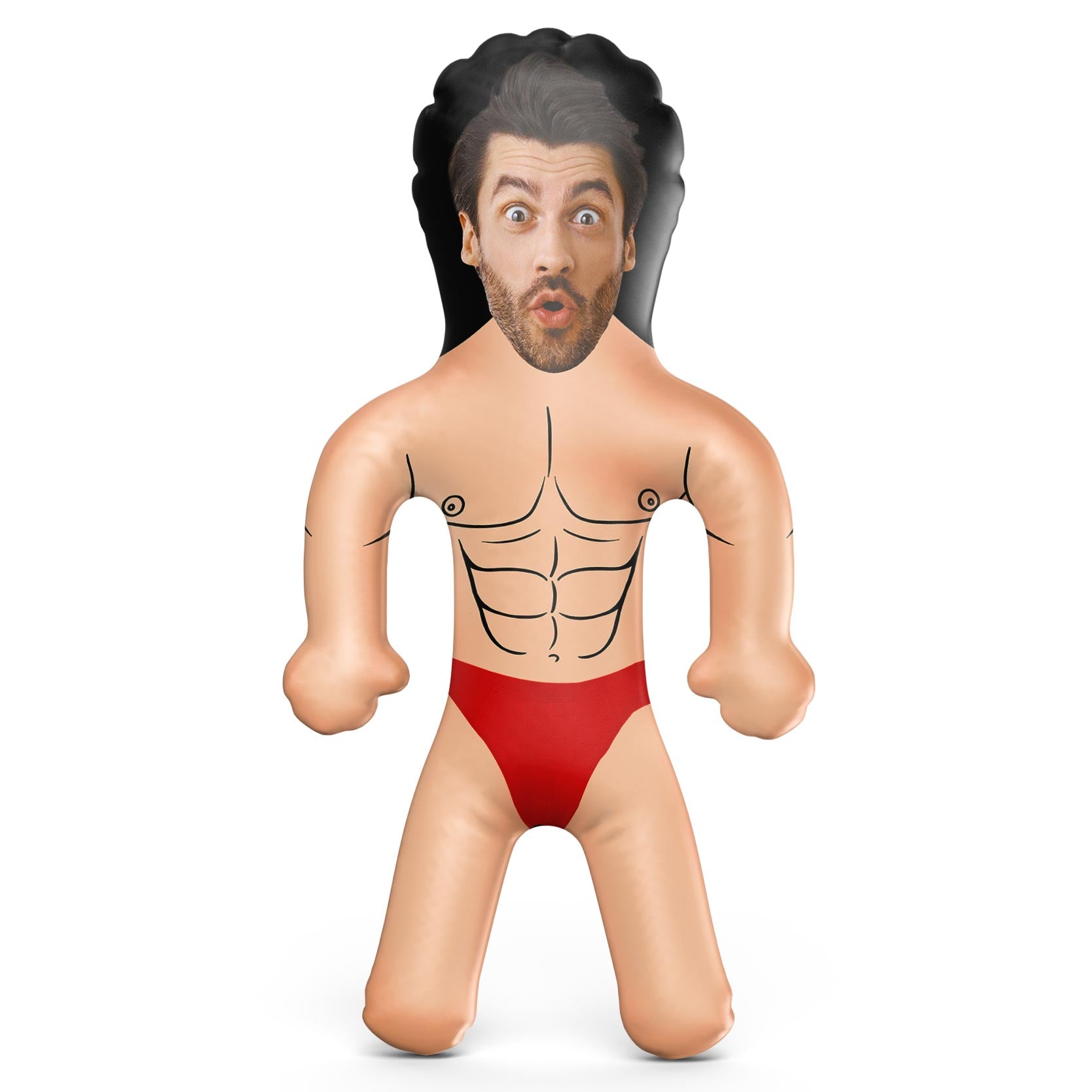 Muscle Guy Red Swimmers Blow Up Doll