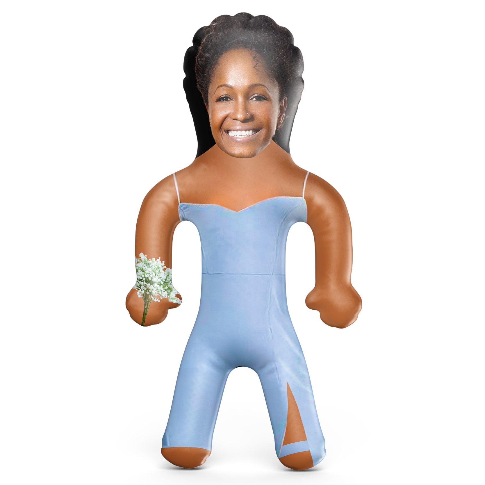 Bridesmaid Dress - Light Blue Blow Up Doll