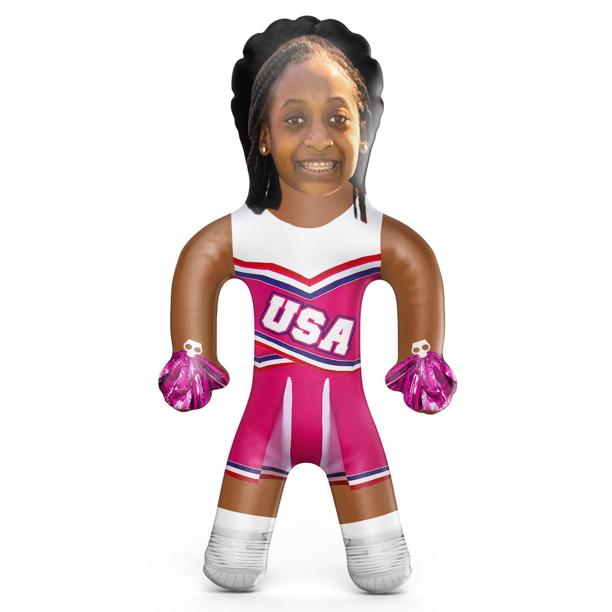 USA Cheerleader Pink Blow Up Doll