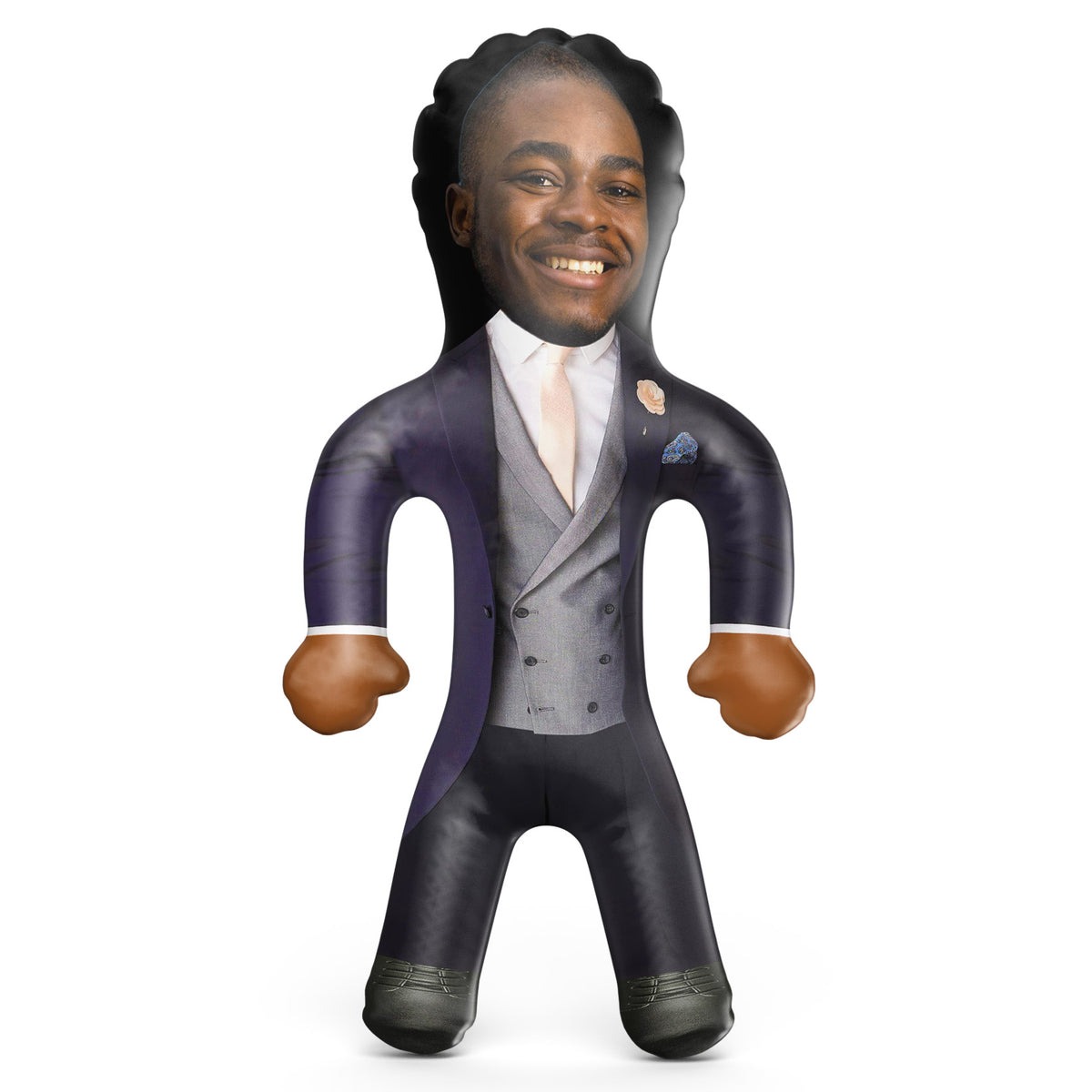 Groom - Navy and Grey Blow Up Doll