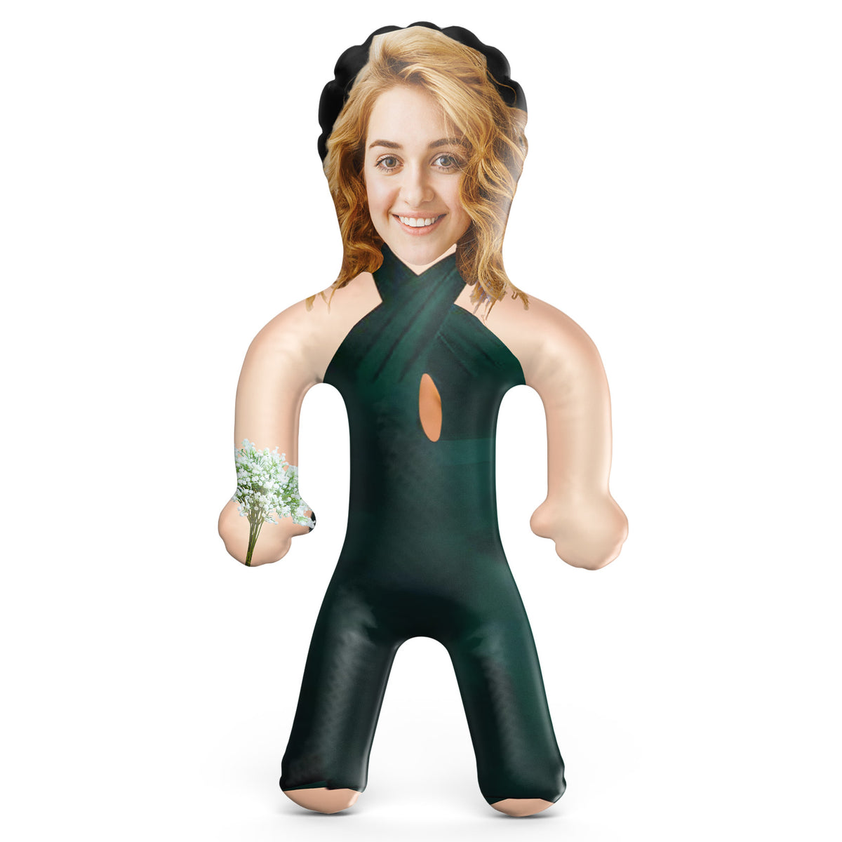 Bridesmaid Dress - Dark Green Blow Up Doll