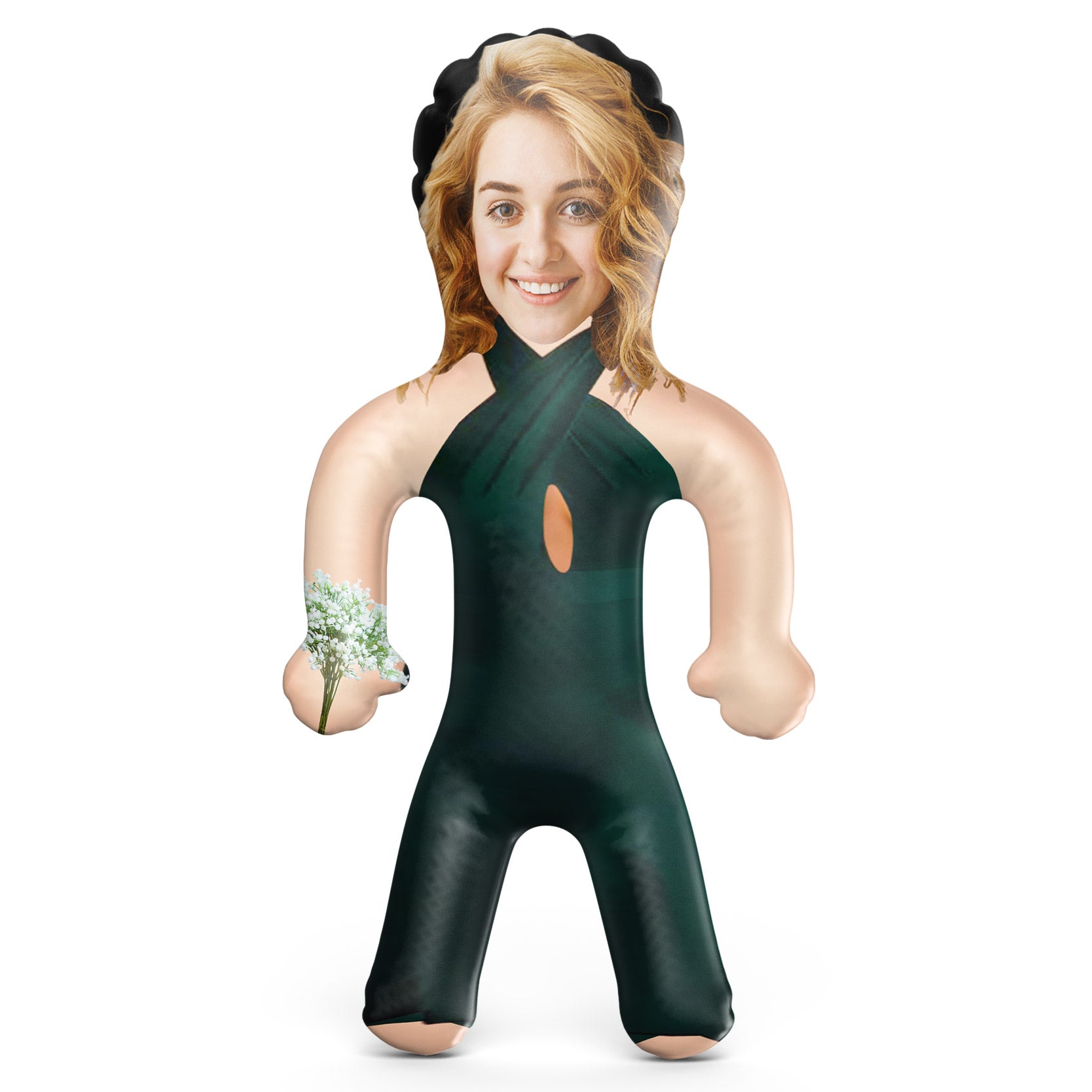 Bridesmaid Dress - Dark Green Blow Up Doll