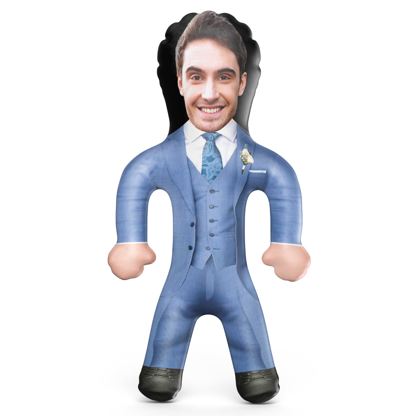 Groomsman - Light Blue Blow Up Doll