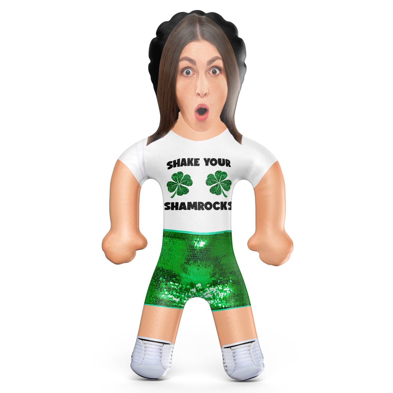 Shake Your Shamrocks Blow Up Doll