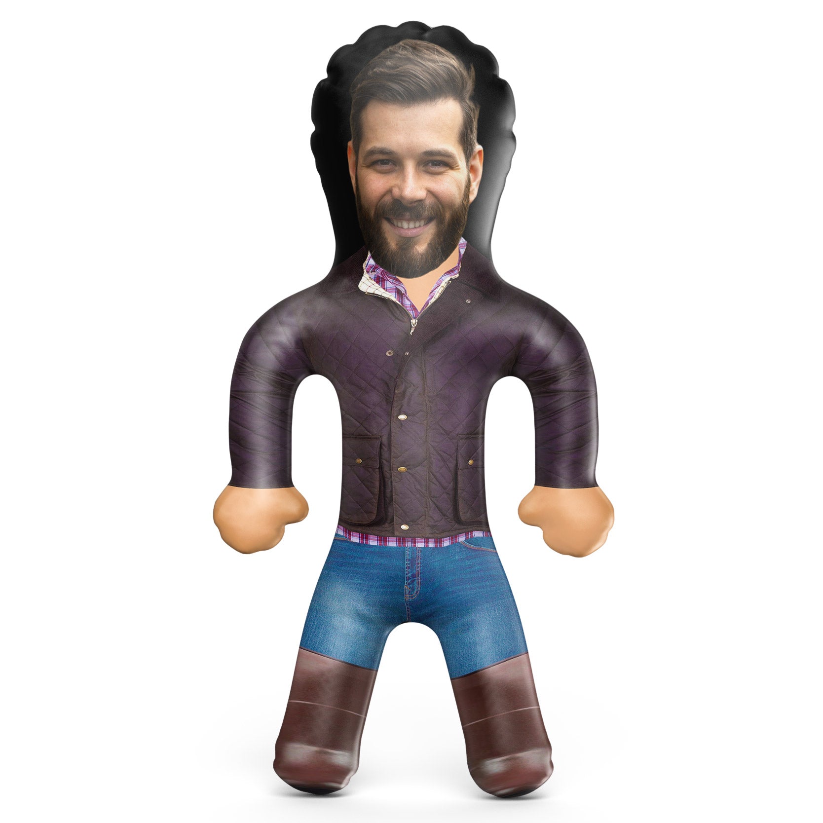 Farmer Quilted Jacket Blow Up Doll