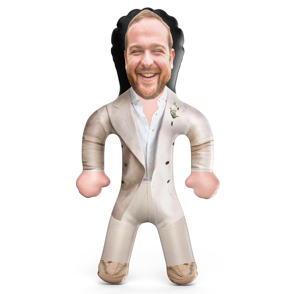 Groom Ivory Beach Suit Blow Up Doll