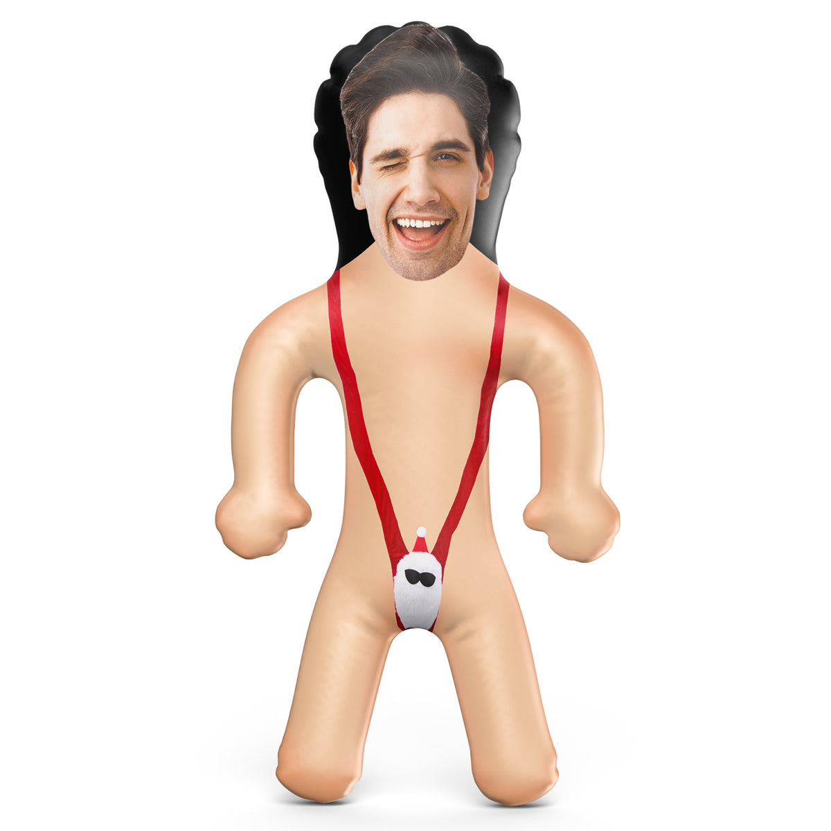 Sexy Santa Mankini Blow Up Doll
