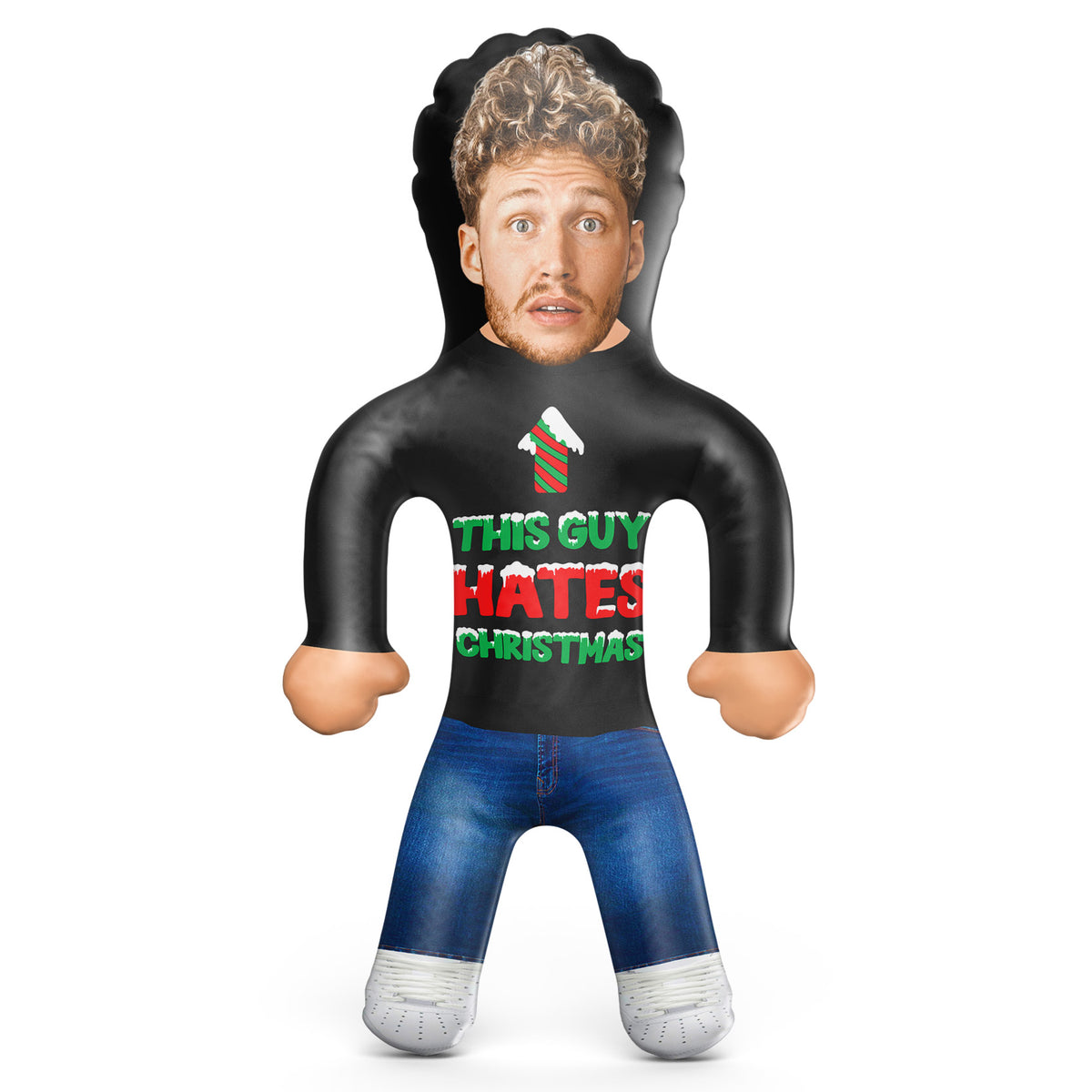 This Guy Hates Christmas Blow Up Doll