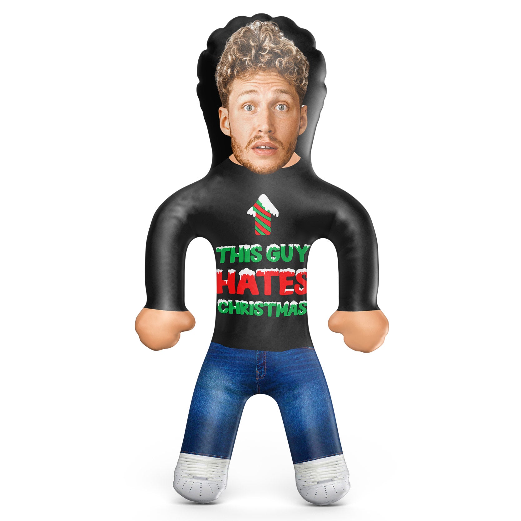 This Guy Hates Christmas Blow Up Doll