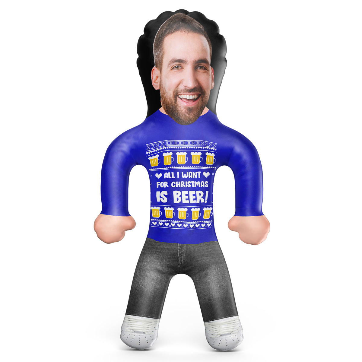 All I Want For Christmas Is Beer Blow Up Doll