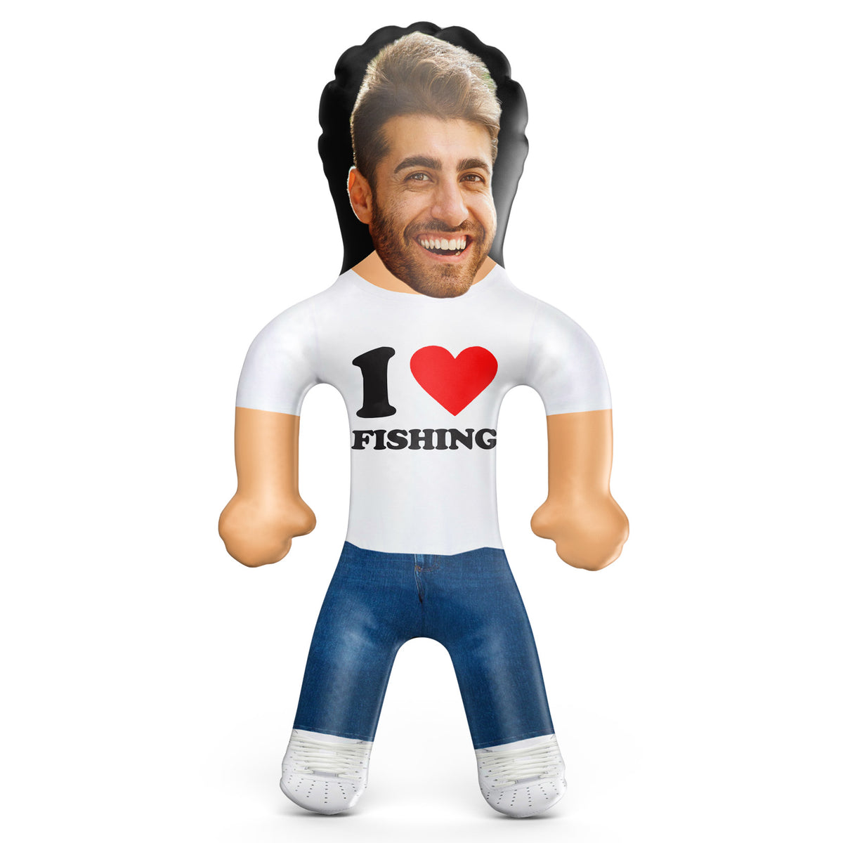 I Heart Fishing Blow Up Doll