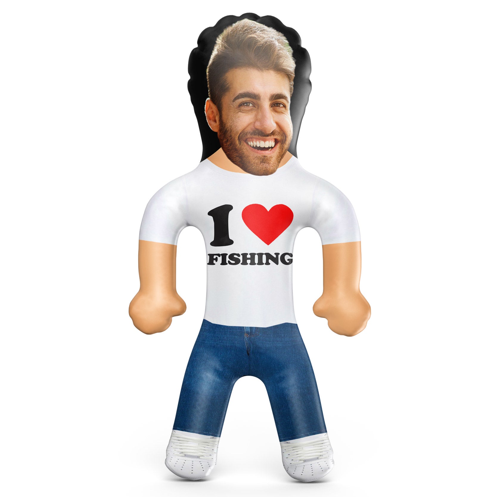 I Heart Fishing Blow Up Doll
