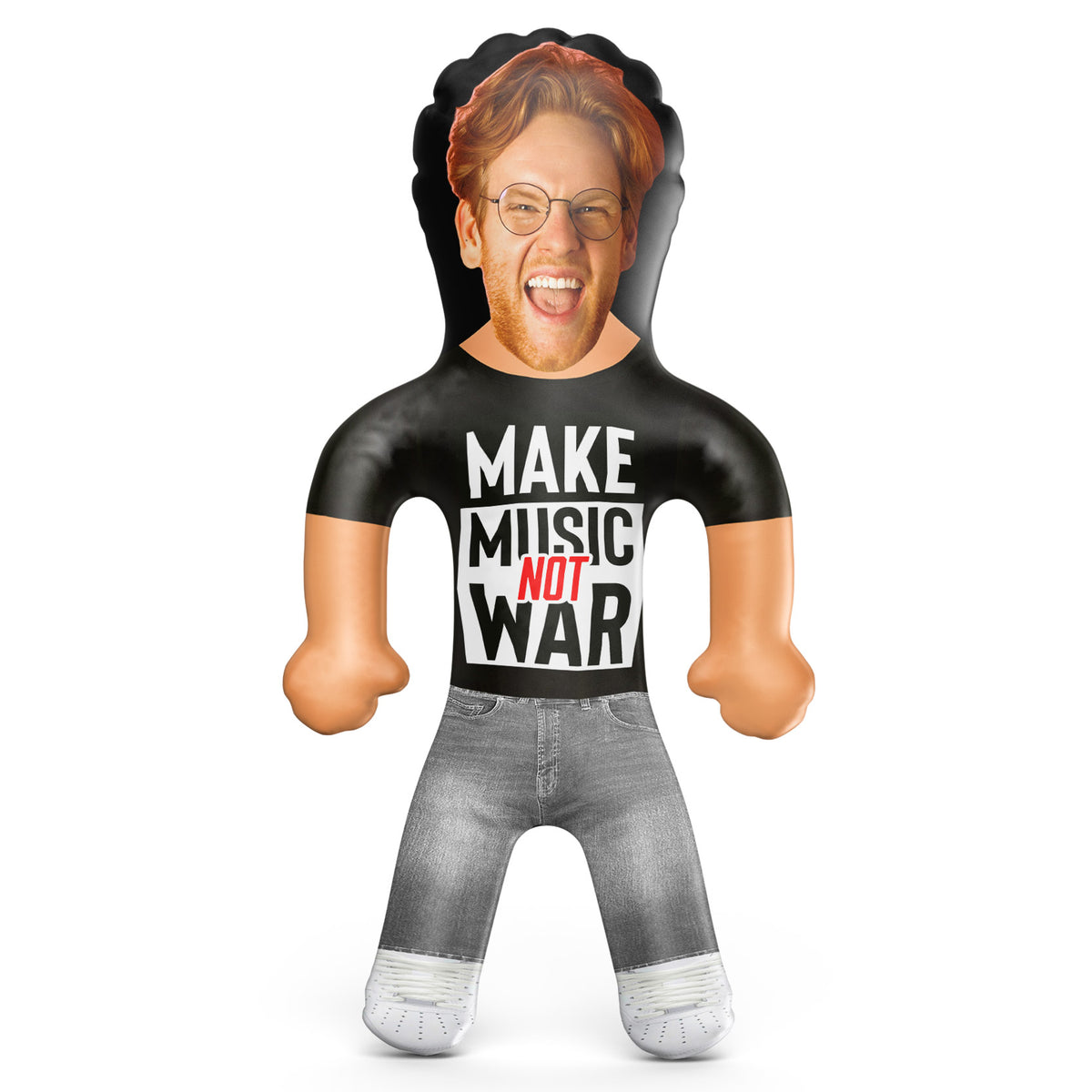 Make Music Not War Blow Up Doll
