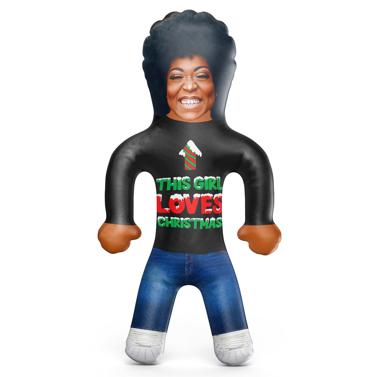 This Girl Loves Christmas Blow Up Doll