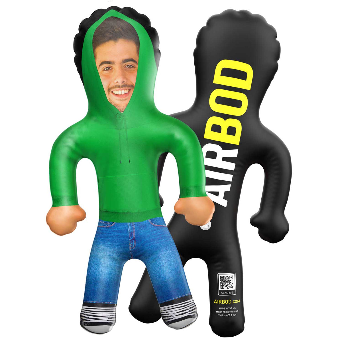 Green Hoodie Blow Up Doll