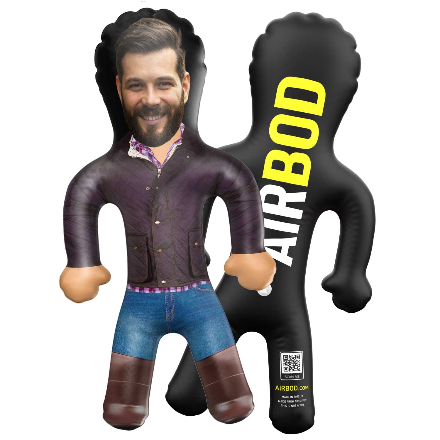 Farmer Quilted Jacket Blow Up Doll