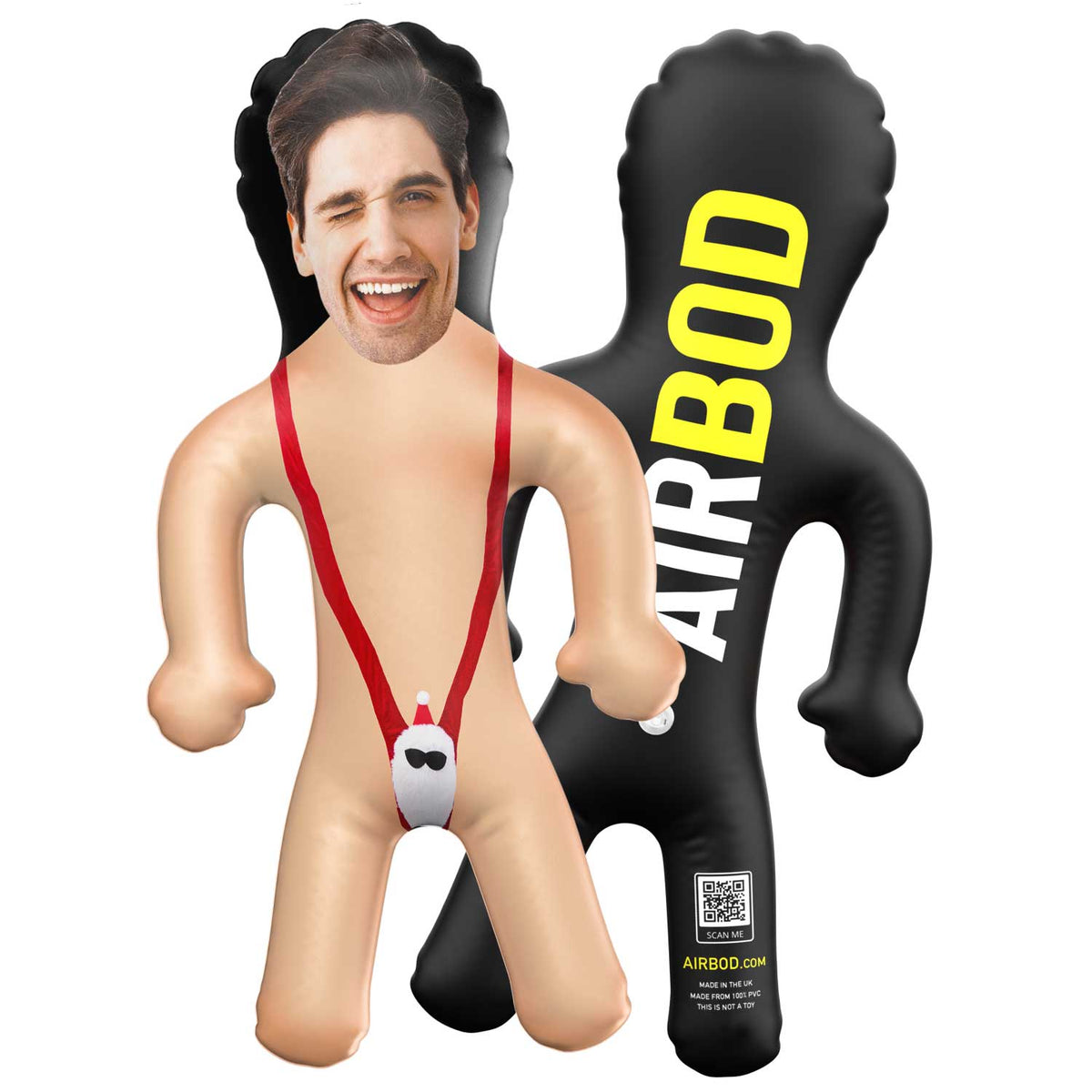 Sexy Santa Mankini Blow Up Doll