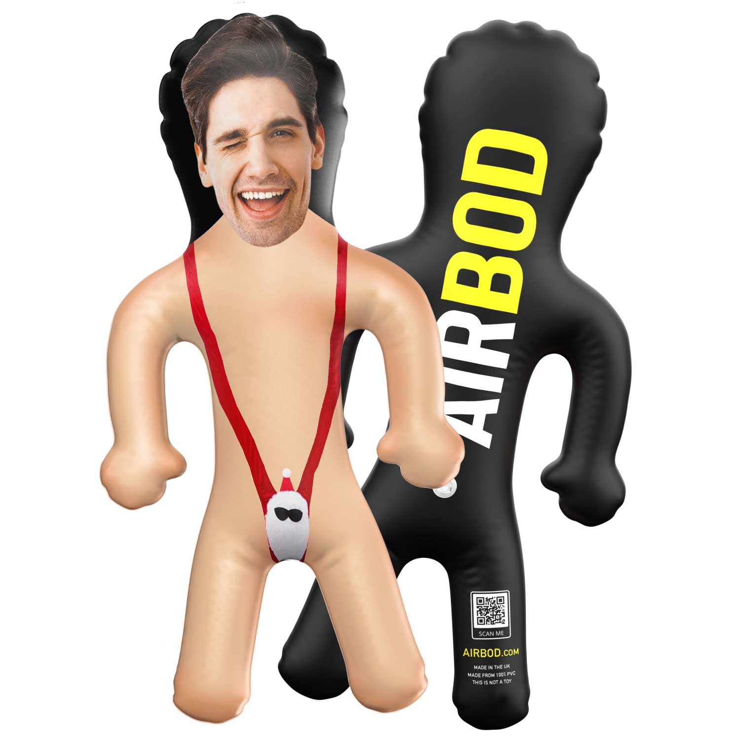Sexy Santa Mankini Blow Up Doll