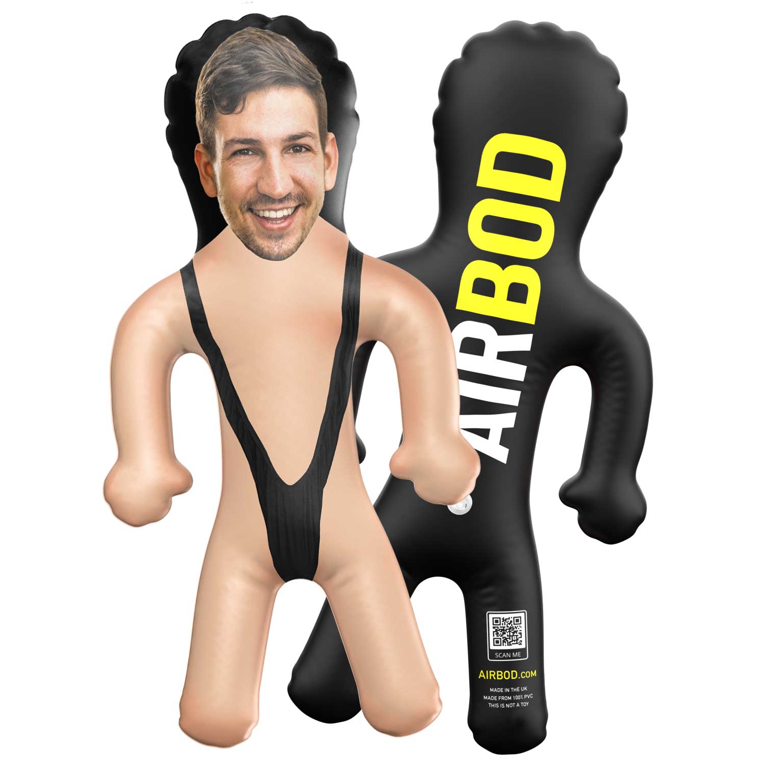Black Mankini Blow Up Doll
