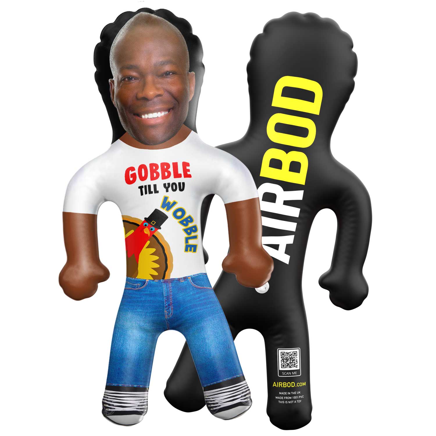 Gobble till you Wobble Blow Up Doll