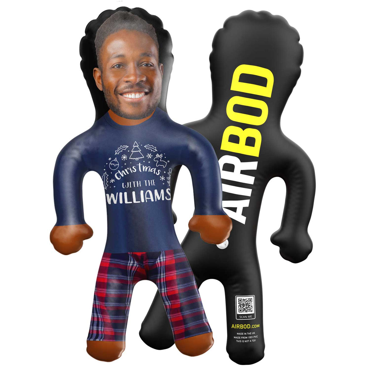 Christmas With The *Your Surname* Pyjama Set Blow Up Doll