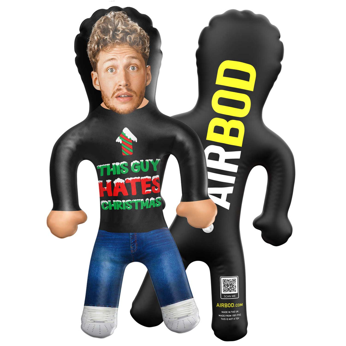 This Guy Hates Christmas Blow Up Doll