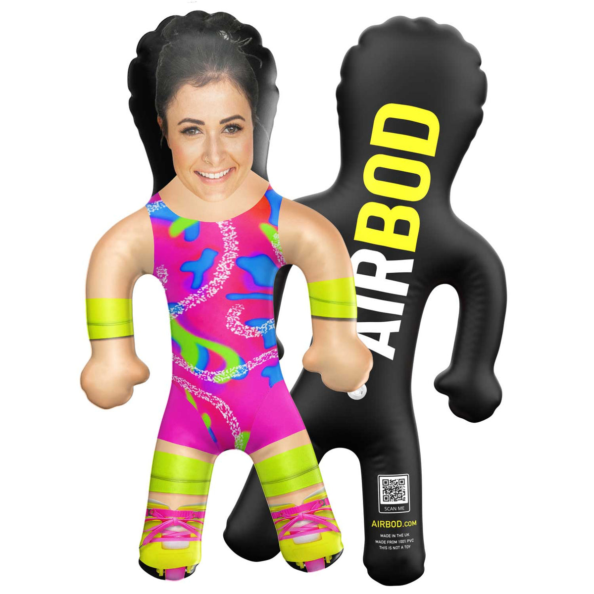 Pink Retro Rollerblade Outfit Blow Up Doll
