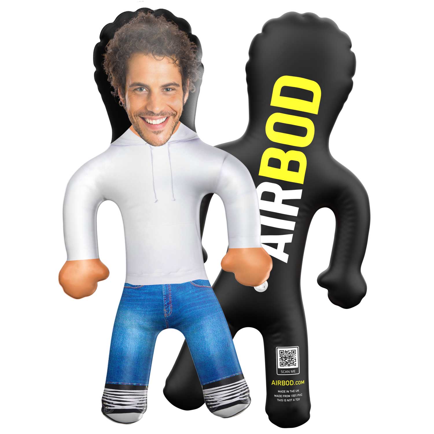 White Hoodie with jeans Blow Up Doll