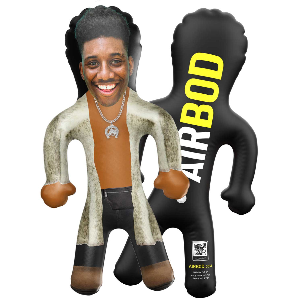 Glam Fur Coat Blow Up Doll